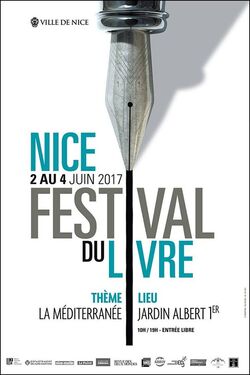 Affiche du festival du livre de Nice 2017 Affiche du festival du livre de Nice 2017